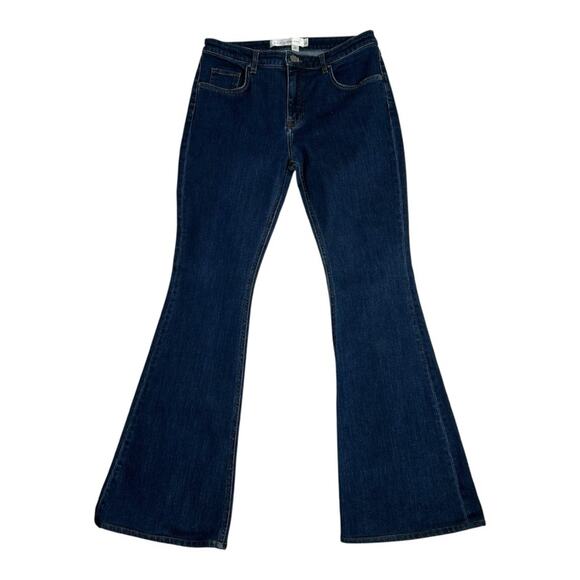 Victoria Beckham Denim Flare Leg Jeans Blue 7 Wash Size 31 - Picture 2 of 12